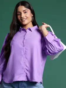 DressBerry Plus Size Solid Casual Shirt