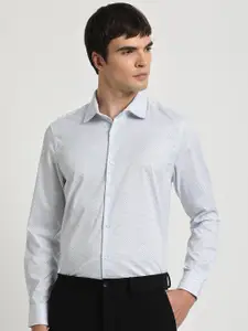 THE BEAR HOUSE Slim Fit Micro Ditsy Printed Pure Cotton Formal Shirt