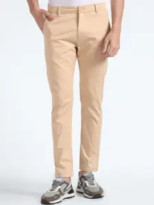 Flying Machine Men Mid Rise Tapered Fit Chinos Trousers