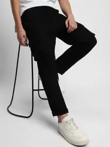 Dennis Lingo Men Cotton No Fade Clean Look Straight Fit Cargo Jeans