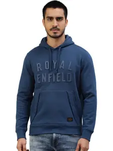 Royal Enfield Typography Embossed Cotton Pullover