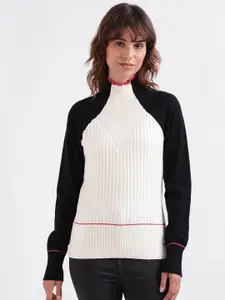 Iconic Colourblocked High Neck Pullover