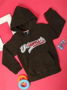 V-Mart Boys Embroidered Fleece Hooded Sweatshirt