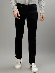 GANT Men Slim Fit Mid-Rise Clean Look Stretchable Jeans
