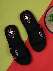 DOCTOR EXTRA SOFT Men Orthopedic Printed Sliders With Velcro Strap