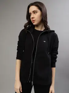 GANT Hooded Front-Open Sweatshirt