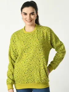 BAESD Abstract Printed Fleece Pullover Sweatshirt
