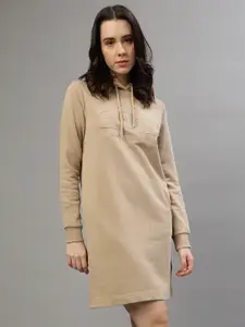 GANT Embroidered Hooded T-Shirt Dress