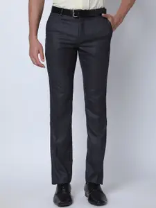 Oxemberg Men Mid-Rise Slim Fit Formal Trouser