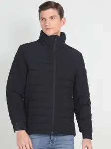 Arrow Sport Mock Collar Long Sleeve Zip Detail Puffer Jacket