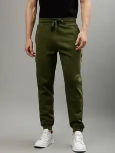 Iconic Men Regular Fit Mid-Rise Plain Cotton Joggers