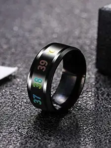 VIEN Men Body Temperature Band Finger Ring