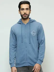 Indian Terrain Hooded Front-Open Sweatshirt
