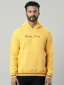 Indian Terrain Typography Printed Hooded Sweatshirt
