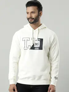Indian Terrain Typography Printed Hooded Sweatshirt