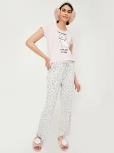 max Graphic Printed Pure Cotton Night suit