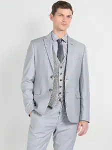 Arrow Single-Breasted Checked Blazer With Reversible Waistcoat & Trouser