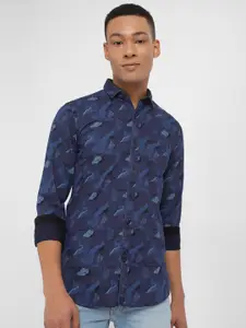 Allen Solly Custom Fit Abstract Printed Cotton Casual Shirt