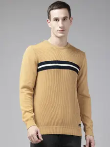 Van Heusen Slim-Fit Ribbed Pure Cotton Pullover