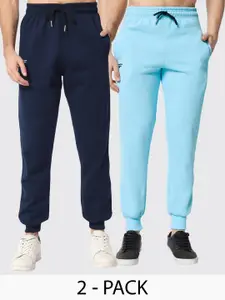 FFLIRTYGO Men Pack Of 2 Fleece Slim Fit Joggers
