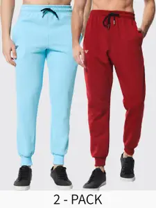 FFLIRTYGO Men Pack Of 2 Fleece Slim Fit Joggers