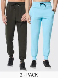 FFLIRTYGO Men Pack Of 2 Fleece Slim Fit Joggers
