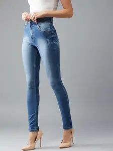 BAESD Women Skinny Fit High Rise Clean Look Stretchable Jeans