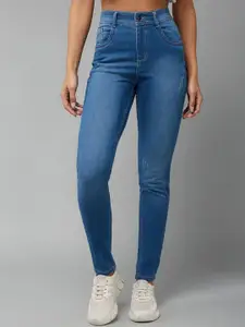 BAESD Women Skinny Fit High Rise Clean Look Stretchable Jeans