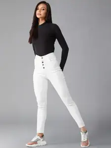 BAESD Women Skinny Fit High-Rise Stretchable Jeans