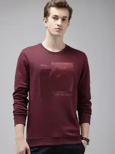 V Dot Long Sleeves Printed Sweatshirt