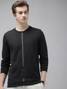 V Dot Long Sleeves Printed Sweatshirt