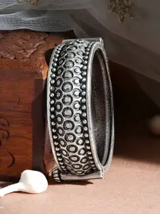 Rubans Silver-Plated Bangle-Style Bracelet