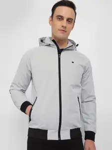 Allen Solly Hooded Long Sleeves Cotton Bomber Jacket