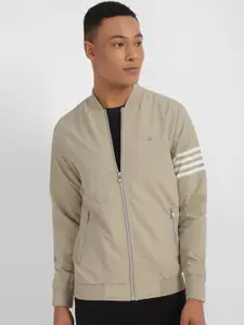 Allen Solly Stand Collar Cotton Bomber Jacket