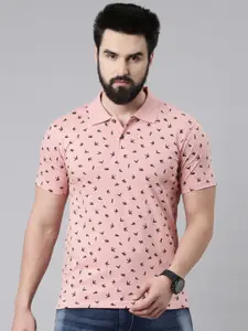 Kryptic Printed Polo Collar Pure Cotton T-shirt