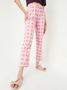 max Women Checked Pure Cotton Lounge Pant