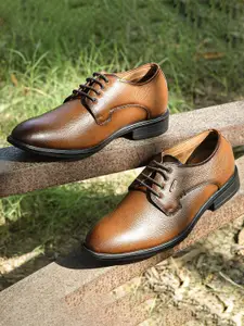 Liberty Men Textured Leather Formal Derbys