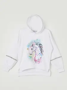 Fame Forever by Lifestyle Girls White Printed Sweatshirt