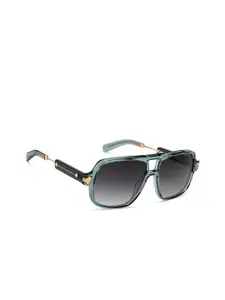 John Jacobs Masaba Edition Women Grey Square UV Protected Sunglasses (Large -209435)