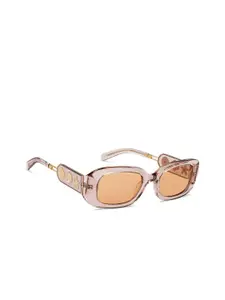 John Jacobs Masaba Edition Women Brown Rectangle UV Protected Sunglasses (Large -209440