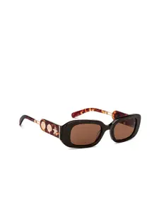 John Jacobs Masaba Edition Women Brown Rectangle UV Protected Sunglasses (Large -209442