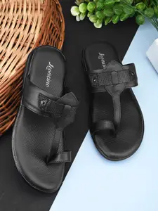 LEONCINO Men Leather Comfort Sandals