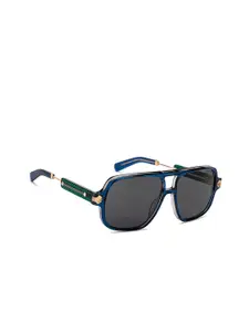 John Jacobs Masaba Edition Women Grey Square UV Protected Sunglasses (Large -209434)