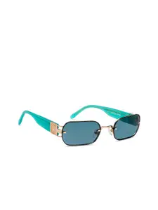John Jacobs Masaba Edition Women Green Rectangle UV Protected Sunglasses (Medium-209447)