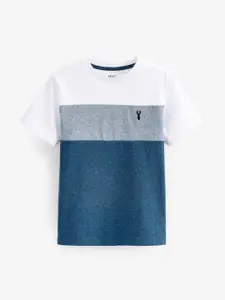 NEXT Boys Colourblocked Pure Cotton T-shirt