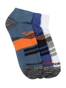 Skechers Men Set of 3 Patterned Ankle Length Socks