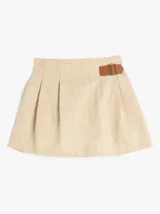 Koton Girls Pleated A-Line Mini Skirt