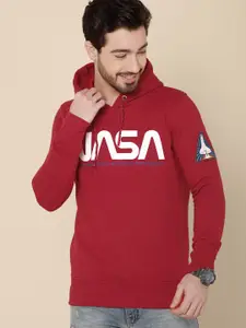 Free Authority Nasa Printed Hooded Pullover