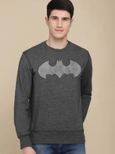 Free Authority Batman Printed Round Neck Long Sleeves Pullover