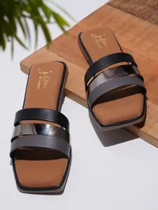 JM Looks Strappy Open Toe Flats